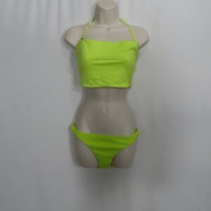 Andie Neon Lemon The Aruba Top & The Cheeky Ribbed Terry Small